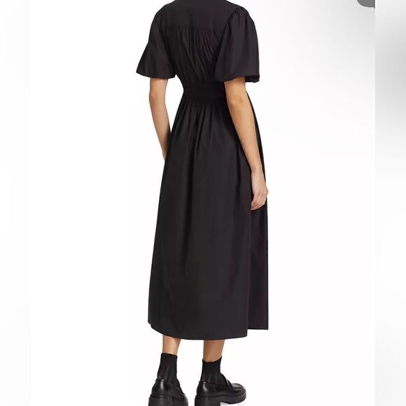 DEREK LAM MAYA TWIST FRONT MAXI DRESS - BLACK - Picture 4 of 9